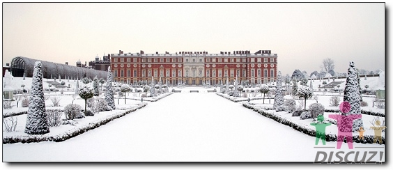 冬日的御花园”，英国Hampton Court宫殿