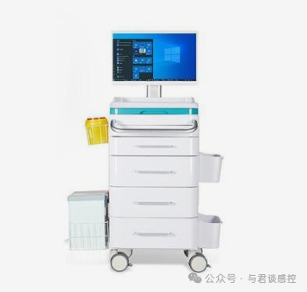 静脉输注药液摆放在走廊的移动护理车上存在安全隐患!